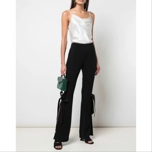 Cinq a Sept Lou Lou black drapery crepe pants size 6 NWT